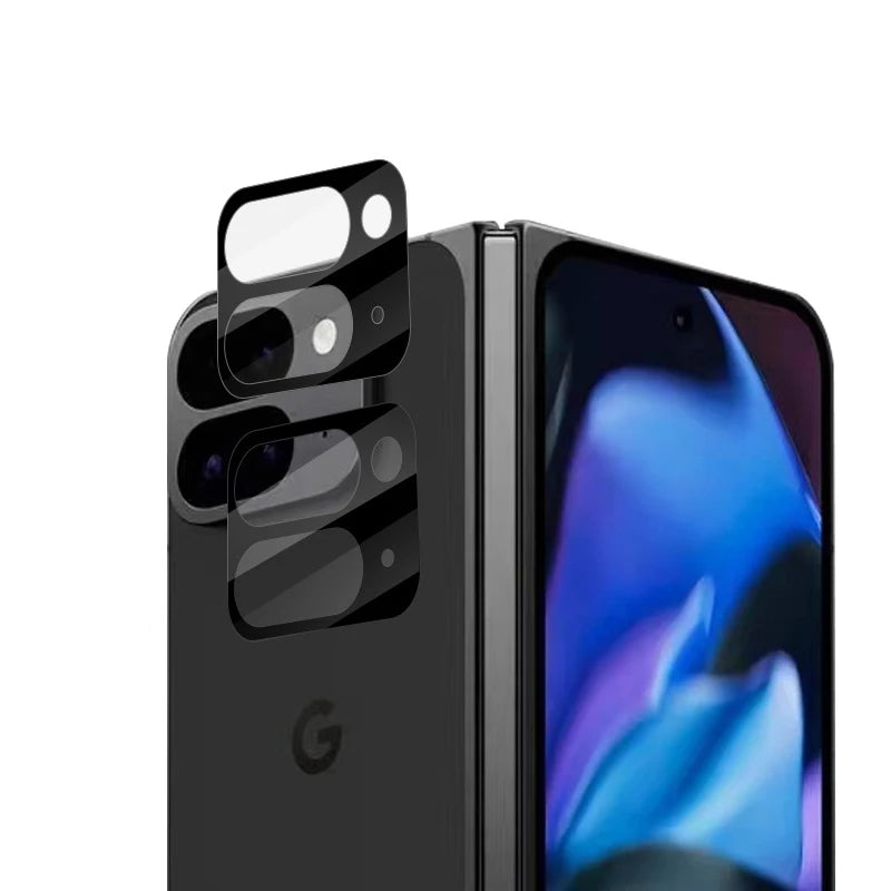 3D Camera Lens Cover Case For Google Pixel 9 Pro Fold Back Tempered Glass Camera Protector For PPixel9 Pro Fold Lens Ring Film