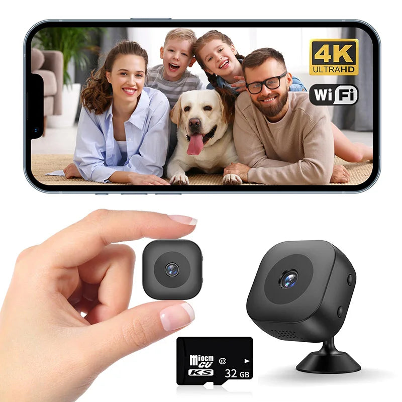 Mini 4K HD Camera WiFi Wireless Monitoring Security Protection Remote Monitor Video Surveillance Smart Home Security System 2026