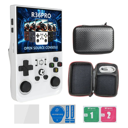 R36PRO Retro Handheld Game Console Linux System 3.5 Inch IPS Screen Portable Pocket Video Player Dual Joystick 64GB 128GB Games