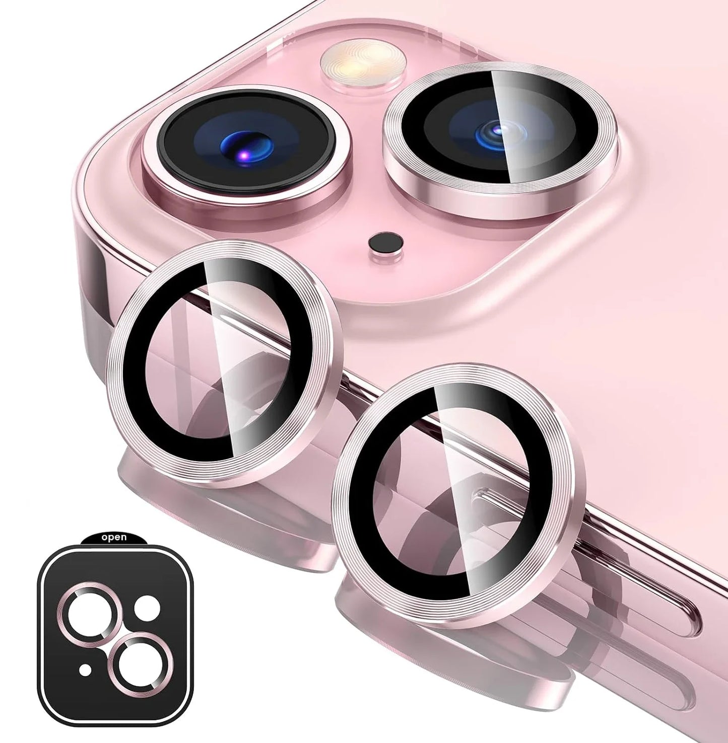 2-3Pcs Metal Tempered Glass Camera Lens Protector Cover For IPhone 15 16Pro Max 15 16 Plus Protection Phone Accessories