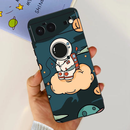 For Cover Google Pixel 6 Case Cute Cat Cartoon Bumper Back Shockproof Soft TPU Case For Google Pixel 6A 6PRO Pixel 6 Phone Cases