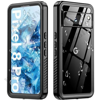 IP68 Luxury Waterproof Case Google Pixel 9 8 7 Pro XL 7A Snow Dust Shock Proof 360° Underwater IP68 Certified Cover