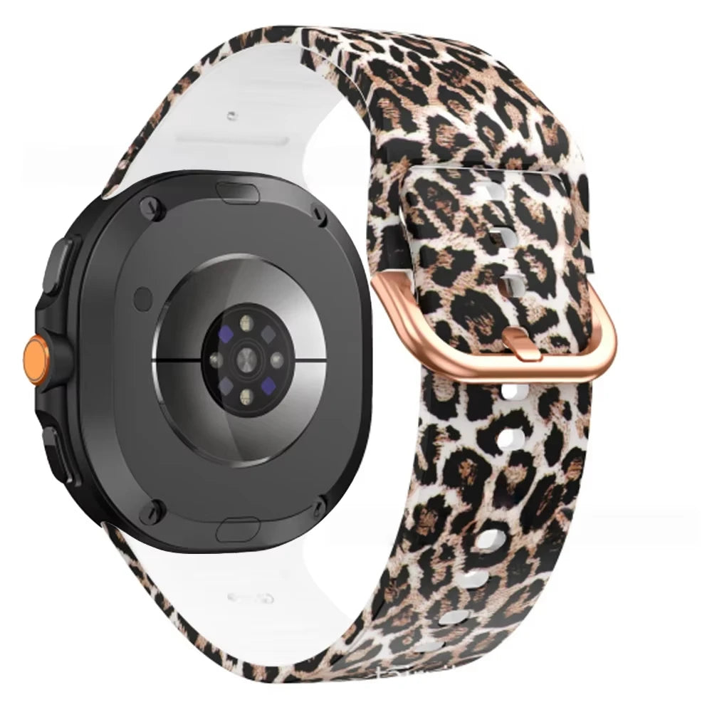 Printed Band for Samsung Galaxy watch 8/8 classic 46mm Strap Sport Silicone belt Bracelet Correa for Galaxy watch 8 40mm/44mm