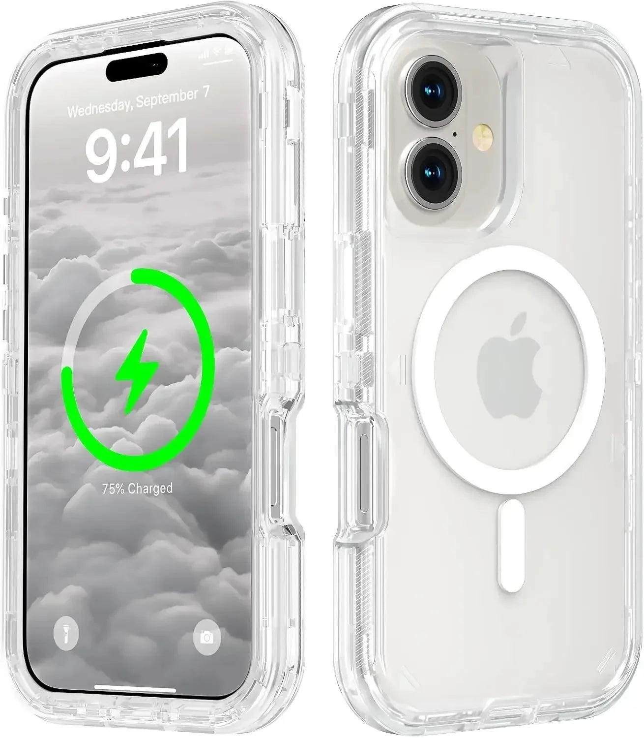 Original Otter Armor Box Defender Magsafe Clear Case For IPhone 16 Pro Max 15 14 Plus 13 12 11Enhanced Shockproof Rugged Cover