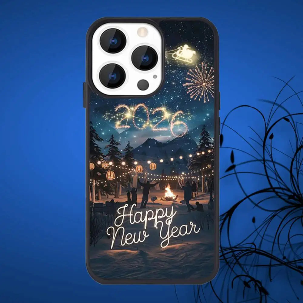 Christmas Santa Claus Phone Case For iPhone 17,16,15,14,13,12,11,Plus,Pro,Max Mini Magsafe Magnetic Wireless Charging