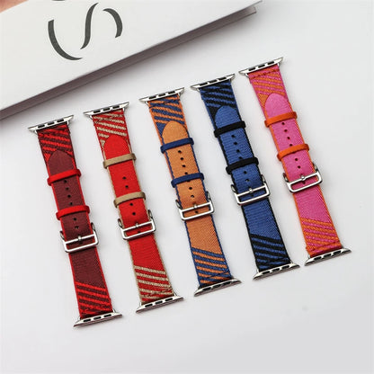 Jumping Single Tour Strap For Apple Watch 11 10 9 SE 3 45mm 41mm 46mm 40mm 42mm 44mm Woven Nylon Strap For iWatch Ultra 3 2 49mm