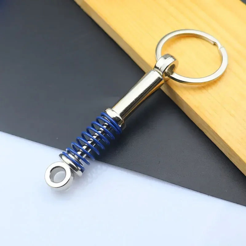 Creative Mini Auto Parts Car Wheel Keychain Auto Enthusiast Metal Keyring Accessories Key Ring Chain for Men Woman Lover Gift
