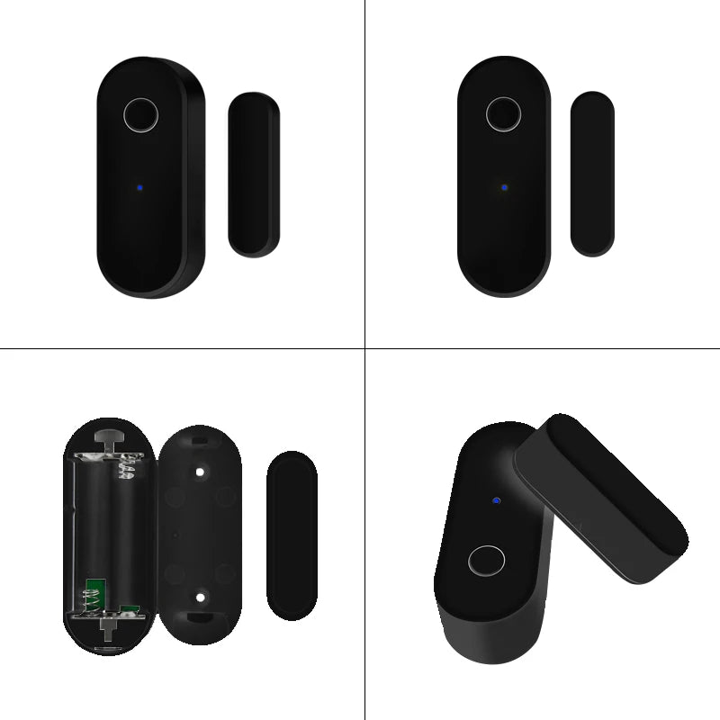 Tuya Smart Zigbee Door Sensor Door Window Open Close Detector Black Smart Home Security System Work With Gateway Smart Life APP
