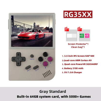 ANBERNIC RG35XX Plus/RG35XX Retro Handheld Game Console 3.5″ IPS Screen Linux Portable Video Game Player Support HD-M-I TV Output