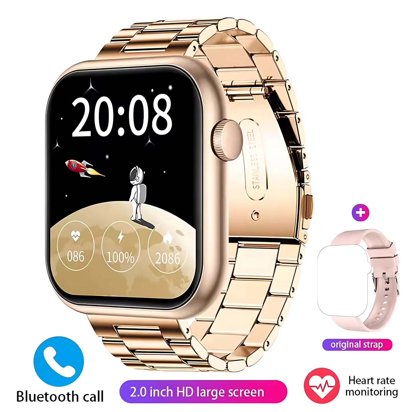 New 2026 Watch 10 NFC Bluetooth Call Smart Watch Women Men Heart Rate Voice Assistant 100+Sports Ladies Smartwatch For Xioami