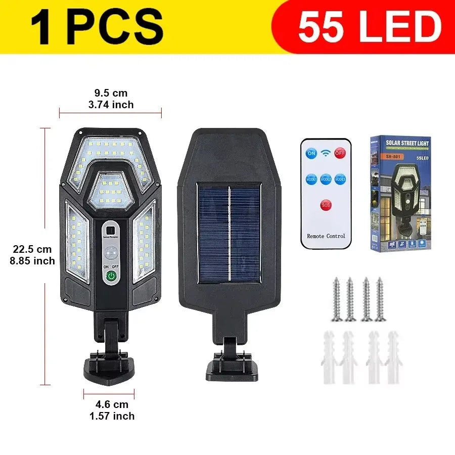 30000LM Solar LED Lights Outdoor Solar Lights Of Motion Sensor 3 Modes Waterproof IP65 Solar Garden Light Street Yard Lantern