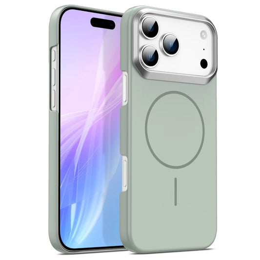 Luxury Razor Lens Matte Magnetic Case For iPhone 17 Air 16 15 14 Plus 13 12 11 Pro Max 16e 16Pro Shockproof Armor Phone Cover