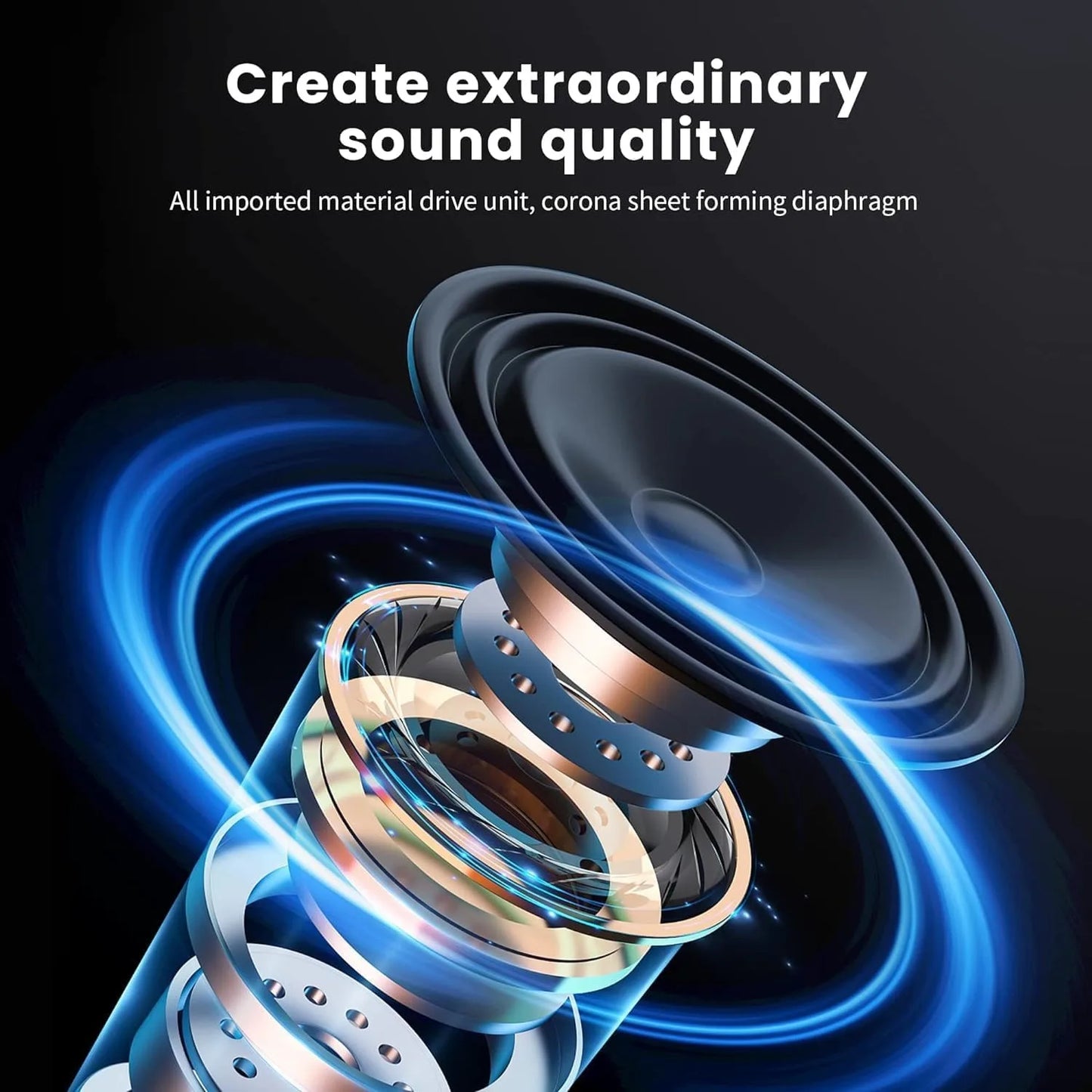 P2961 Wireless Bluetooth 5.3 Headphones Over TWS HIFI Stereo Headset Sports With Earphones Music Player With HD Mic High Quality