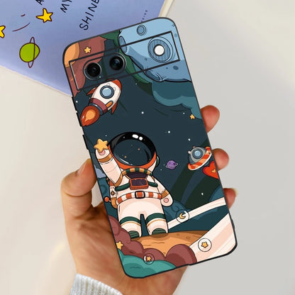 For Google Pixel 8A Case Stylish Painted Cover Soft TPU Shockproof Phone Case For Google Pixel 8 Pro Pixel8A Fundas Coque Bumper