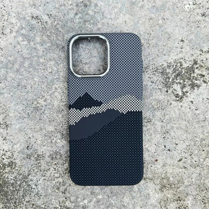 Colourful Kevlar Pattern For Magsafe Magnetic Phone Case For iPhone 16 15 11 12 13 14 Pro Max Luxury Wireless Charge Matte Cover