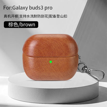 Luxury Oil Skin+PC Case For Samsung Galaxy Buds3 Earphone Shockproof Cover For Buds 3 Pro Protective Sleeve With keychain