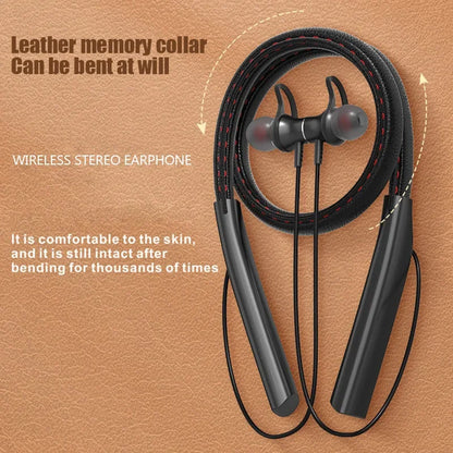 Wireless Headphones Magnetic Sport Neckband Neck-hanging TWS Earbuds Wireless Blutooth Headset with Mic