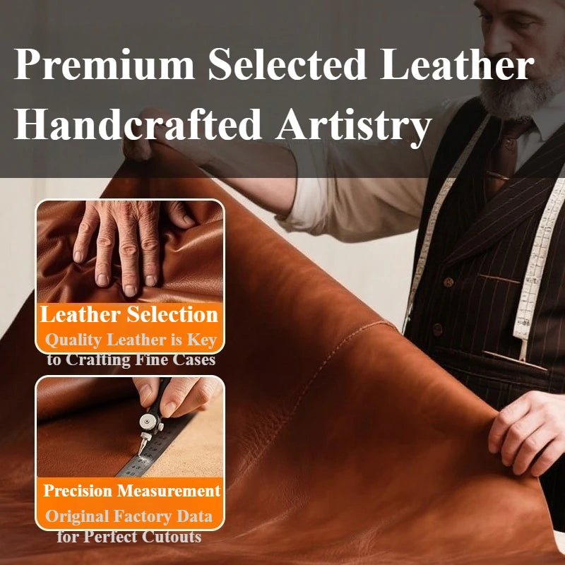 Oatsbasf Leather Phone Case for iPhone 17 Pro/Pro Max/17 Air with Kickstand Frameless Magnetic Shockproof Bumper Protective Case