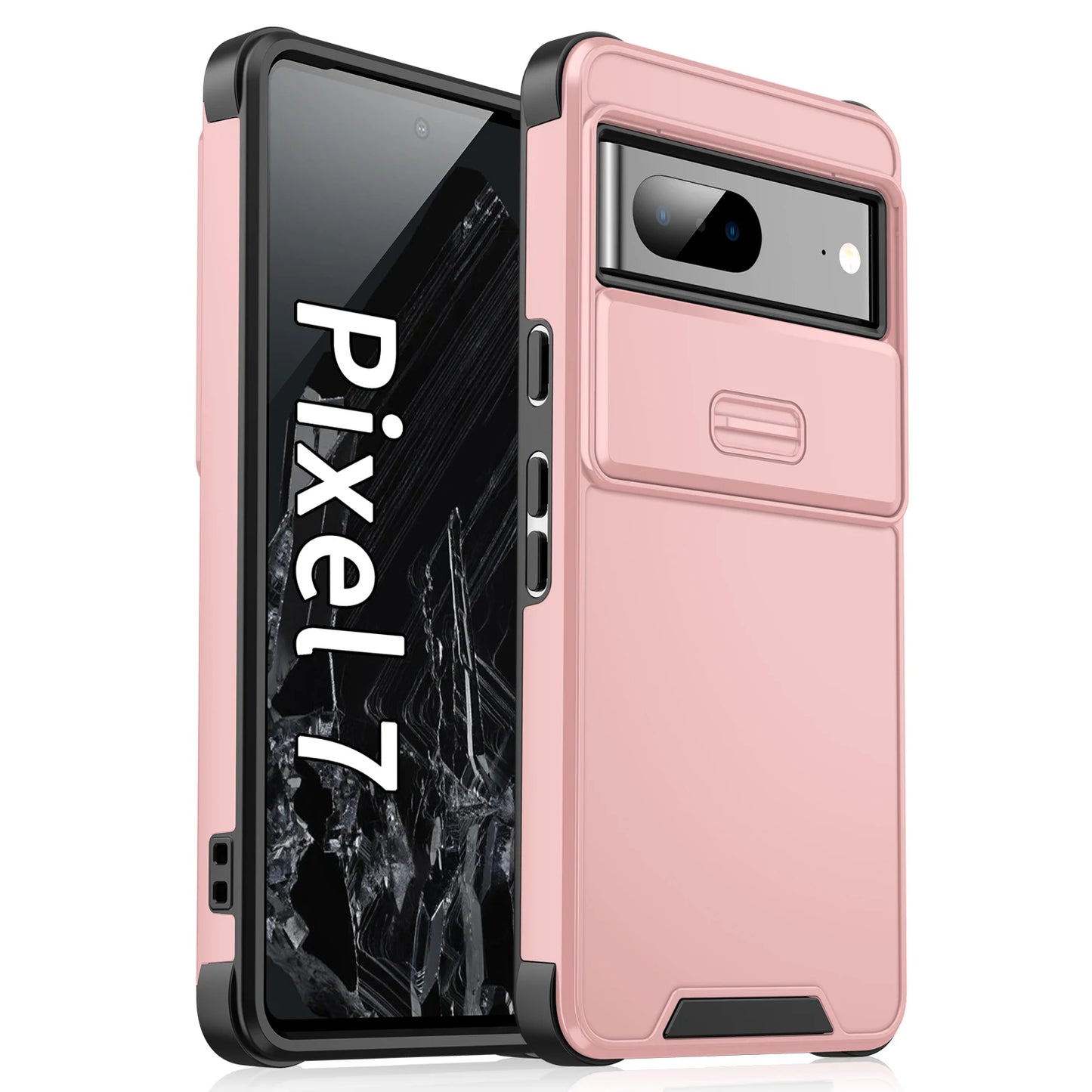 Slide Camera Case For Google Pixel 9 8 7 Pro 8A  6A  Lens Protection Wireless Charge Shockproof Cover For Pixel 8 A 9Pro XL 8pro