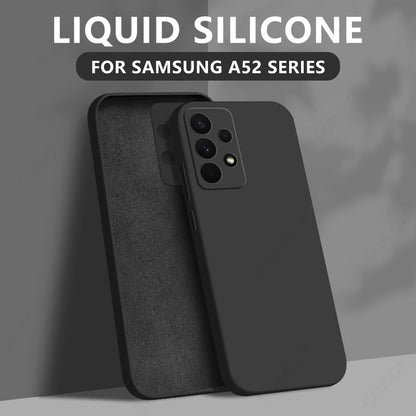 Liquid Silicone Case For Samsung Galaxy S25 Edge S25 S24 S23 S22 Ultra Plus S24 FE A56 A54 A53 A55 A16 Camera Protect Soft Cover