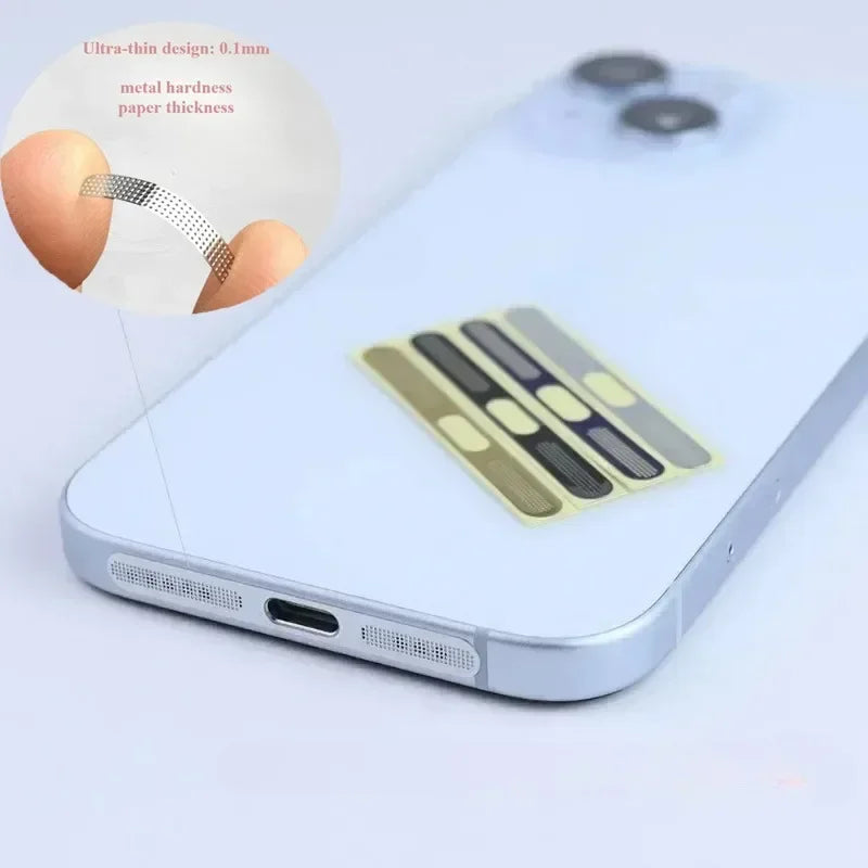 Metal Dust Net for IPhone 12 13 14 15 16 Pro Max Speaker Anti-dust Mesh Charging Port Anti-scratch Protect Sticker Accessories - covers4phones