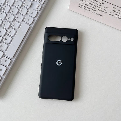 For Google Pixel 8 8Pro 8a 7 7Pro 7a Case Silky Silicone Soft-Touch Back Cover For Pixel 6 6Pro 6a Shockproof Protective Coque