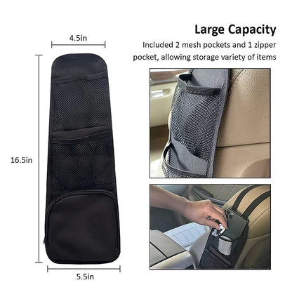 Car Seat Organizer Auto Seat Side Storage Hanging Bag Multi-Pocket Drink Holder Mesh Pocket Car Styling Organizer Phone Holder