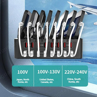 150W Universal Multi USB Fast Charger 16 Port 3.5A MAX Charging Station Stand For Ipad Iphone 14 13 Samsung S22 Xiaomi Tablet