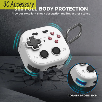 Case For Apple AirPods 4 With Lock Hard Earphone Protector Cover For Air Pods 4th Gen 2024 Case With Keychain ForAirPod Pro Case