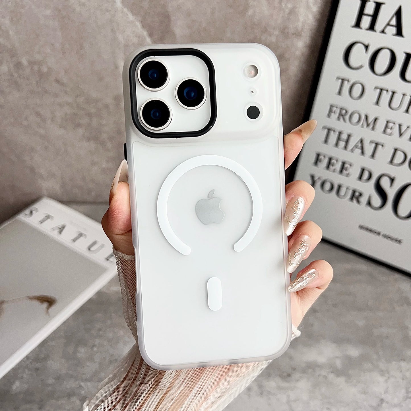 Luxury Magnetic Magsafe Wireless Charge Phone Case For iPhone 17 Pro Max 16 15 14 13 12 11 Pro Max 17 Air Shockproof Matte Cover