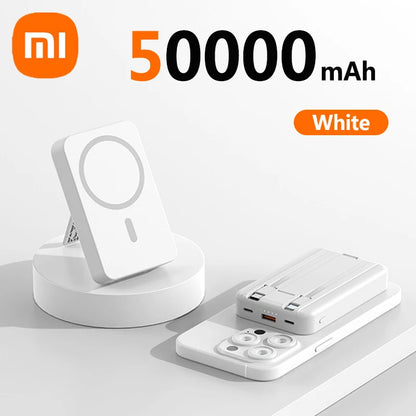 Xiaomi 100000mAh Power Bank Magnetic Wireless Fast Charging External Battery Pack Type-C Powerbank For IPhone16 Xiaomi SAMSUNG