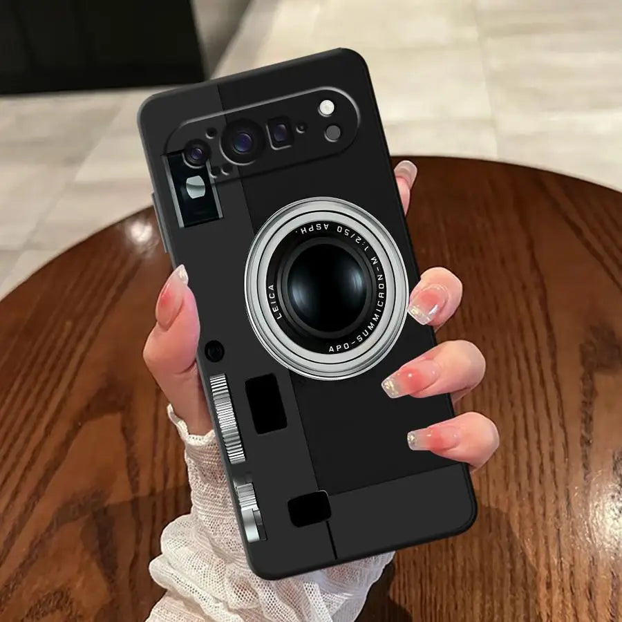Soft Cover Case for Google Pixel 6 7 8 Pro 10 9 Pro XL 6a 9a 7a 8a Camera Design