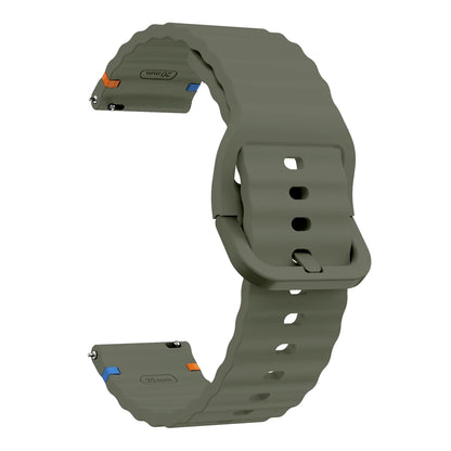 20mm Silicone Stitch Strap For Garmin Forerunner 165 Band for Vivoactive 5 3 Venu Sq 2 245 645 Approach S40 Bracelet Watchband