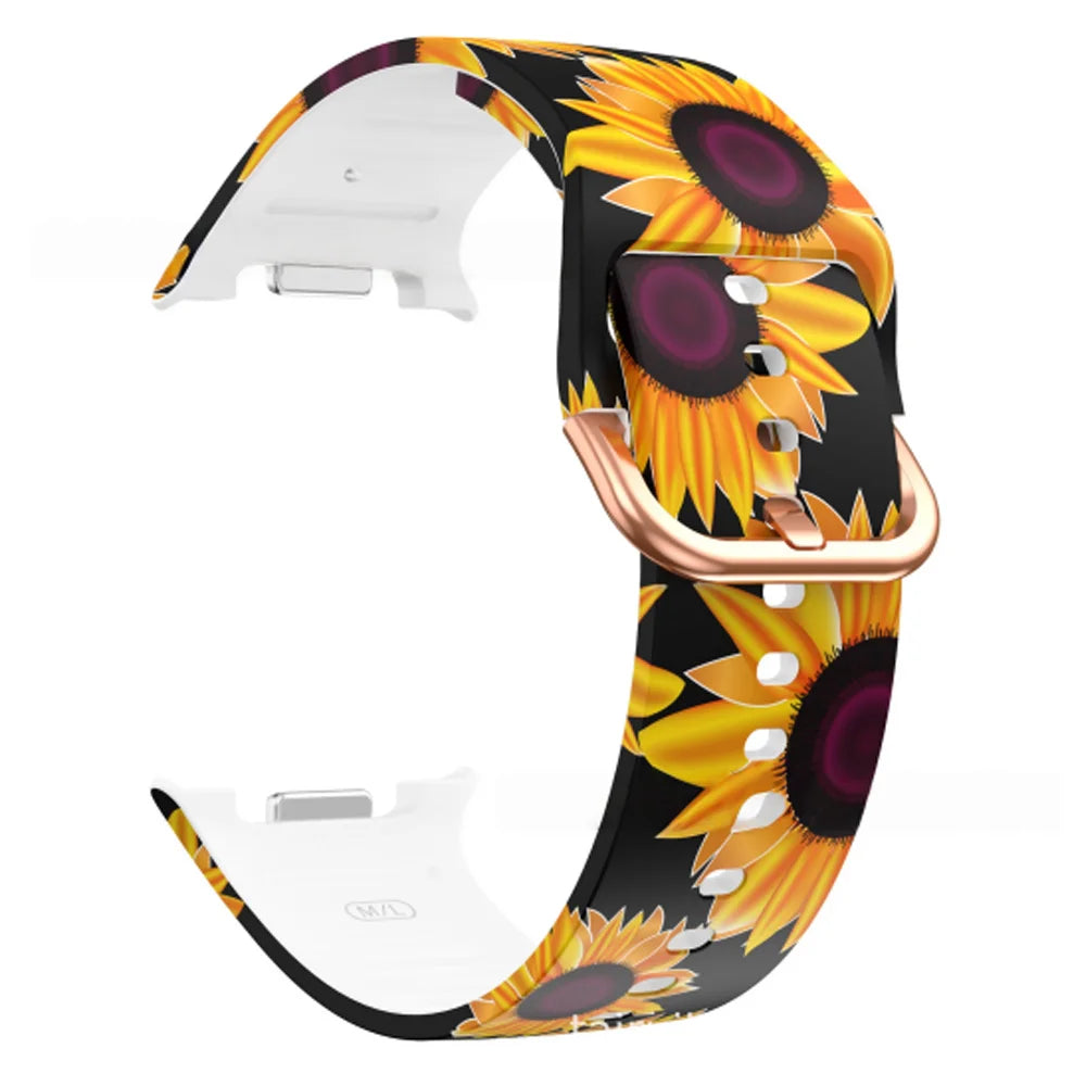 Printed Band for Samsung Galaxy watch 8/8 classic 46mm Strap Sport Silicone belt Bracelet Correa for Galaxy watch 8 40mm/44mm