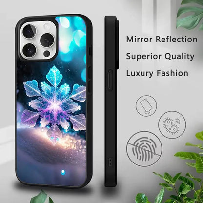 Christmas Art Snowflakes Phone Case For IPhone 17,16,15,Pro,Max,Air,14,Plus,13,12,11 Magesafe Wireless Charge Cover