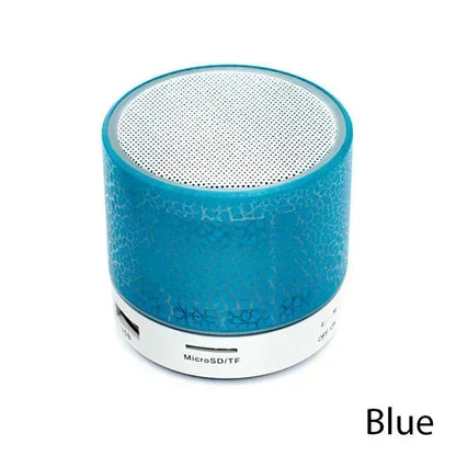 Mini Bluetooth Speaker Wireless Loudspeaker with LED Light - USB SD Card AUX Subwoofer Portable Sound Column for PC Mobile Phone