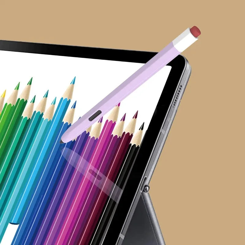 Silicone Pencil Case Tablet Touch Stylus Pen Cover Solid Colour for Samsung Galaxy Tab S6 Lite S7 FE S8 Ultra S9 Plus