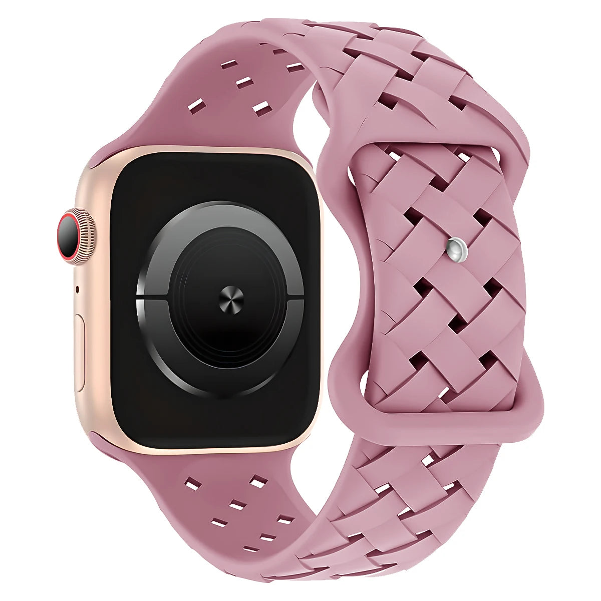 Silicone Strap for Apple Watch Band Ultra 2 49mm 46MM 44mm 42mm 40 41mm Sport Breathable Bracelet For IWatch Series 9 8 7 6 SE 5