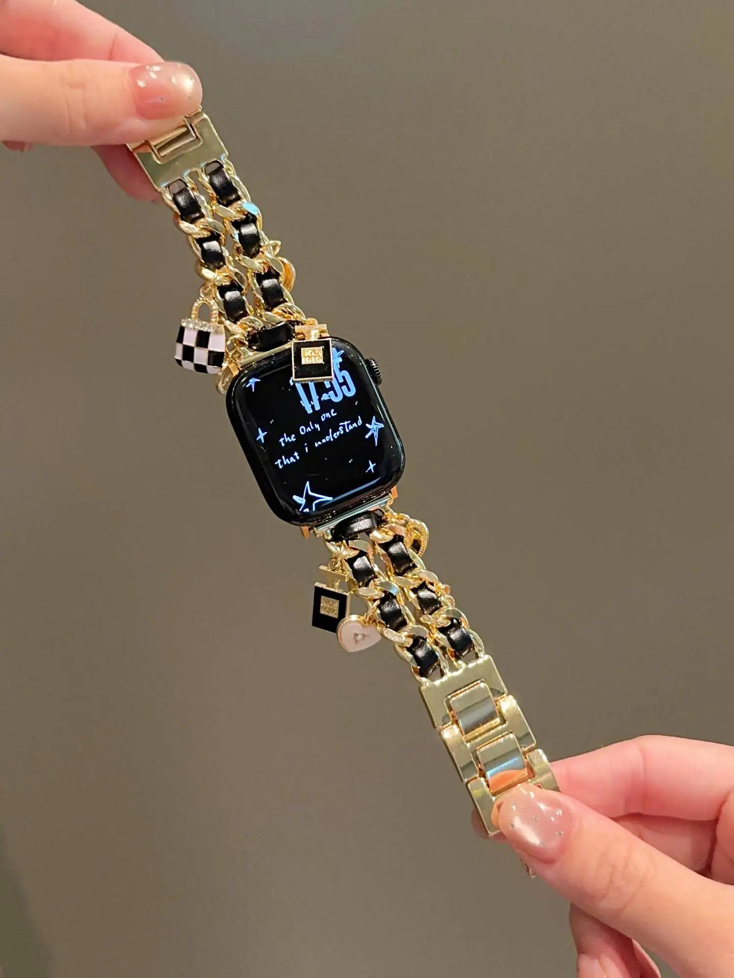 Bling Christmas bracelet link For Apple Watch band women strap Series S10/8/7/6/3/4/5/9 40mm 41mm 42mm 44mm 45mm 46mm