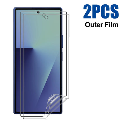 Flexible Hydrogel Film for Samsung Galaxy Z Fold 7 HD Clear Front Back Full Cover Screen Protectors for Samsung Galaxy Z Fold 7