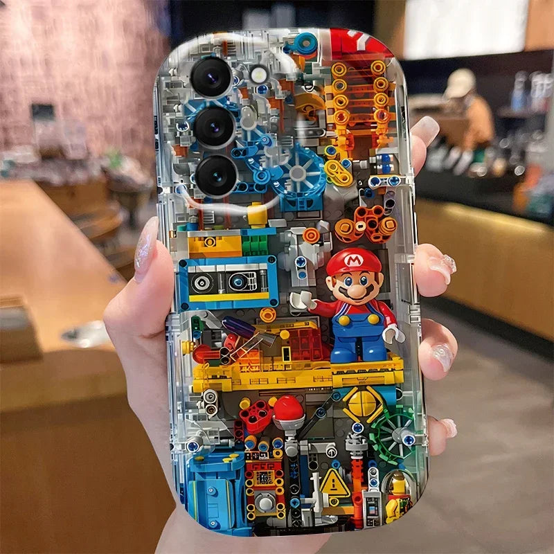 Cartoon Mushroom Case for Samsung Galaxy S25 S24 S23 S22 S21 Ultra Plus S20 FE A73 A72 A71 A56 A55 A54 5G A52 A52S A51 4G Cover