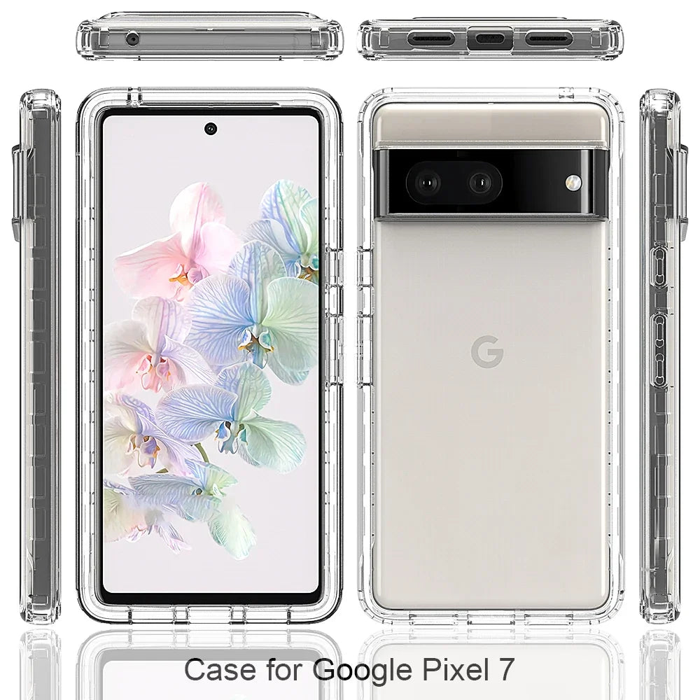 Shockproof Clear Soft Rubber Case for Google Pixel 10 Pro XL 9A 9 7 8A 6A 6 7A 8 Pro pixel9 Pixel10 Pixel8 Pixel7A Accessories