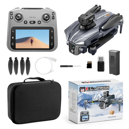 2026 K18 Max 8K Camera Drone 360° Obstacle Avoidance Panoramic Shooting 5G GPS Brushless Motor With Screen Remote Control Drone