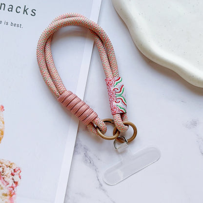 New Handwoven Universal Lanyard Mobile Phone Universal Lanyard Wrist Strap Short Rope Hand Strap Hand Rope Decorative Pendant