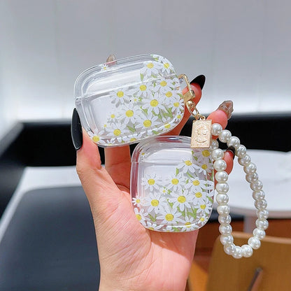 Lovely Floral Flowers For Apple AirPods 1 2 Pro2 Bluetooth Headphone Cover 3rd Generation Silicone Soft Cover Protective Case