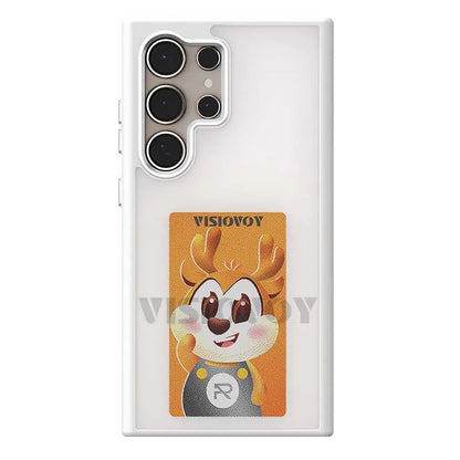 Smart NFC Phone Case for Samsung Galaxy S24, S23 Ultra, DIY, 4 Color, E Ink Screen, Couples Photo, Anime Characters