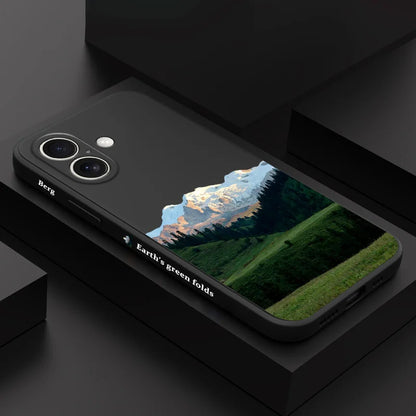 Charming Mountain Phone Case For iPhone 16 16e 15 14 13 12 11 X XR XS Plus Pro Max Mini Silicone Cover