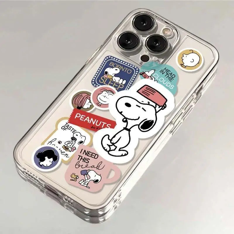 Disney Snoopy Case For iPhone 16 15 14 Plus 13 12 11 Pro Max Mini X XS XR cover Cartoon Cute