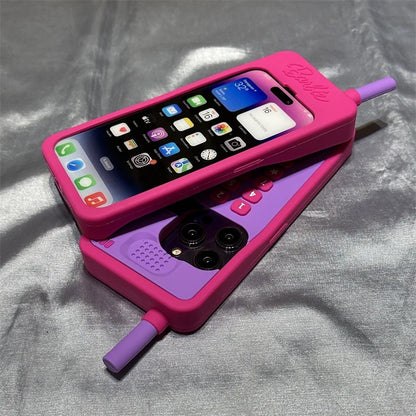 Creative Silicone Phone Case for  5 Ultra Full Cover Lens Anti-Fall Faionable ible with iPhone 4 pro Max 3 pro