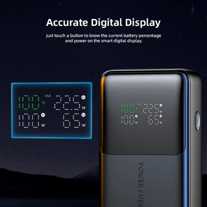 VYVYLABS 20000mAh CCC Power Bank 100W Digital Display Fast Charging Powerbank Portable External Battery With Cable For iPhone 17